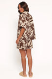 Pacifica Shorts Chocolate Floral