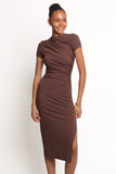Lioren Midi Dress Brown