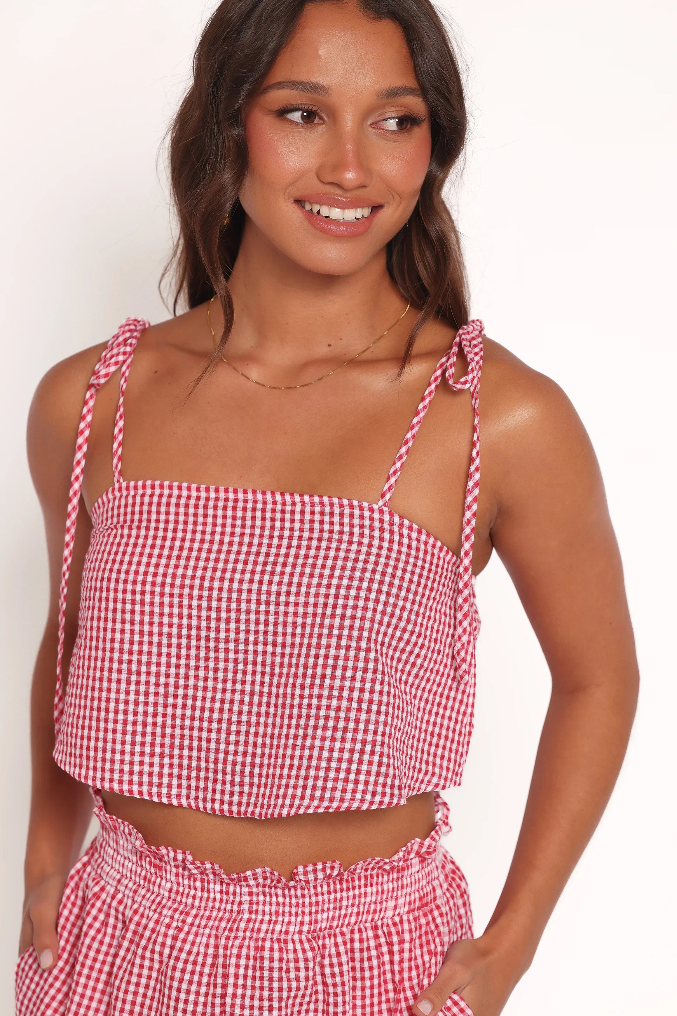 Callum Short Set Red Gingham