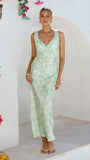 Rubie Maxi Dress Lime Floral