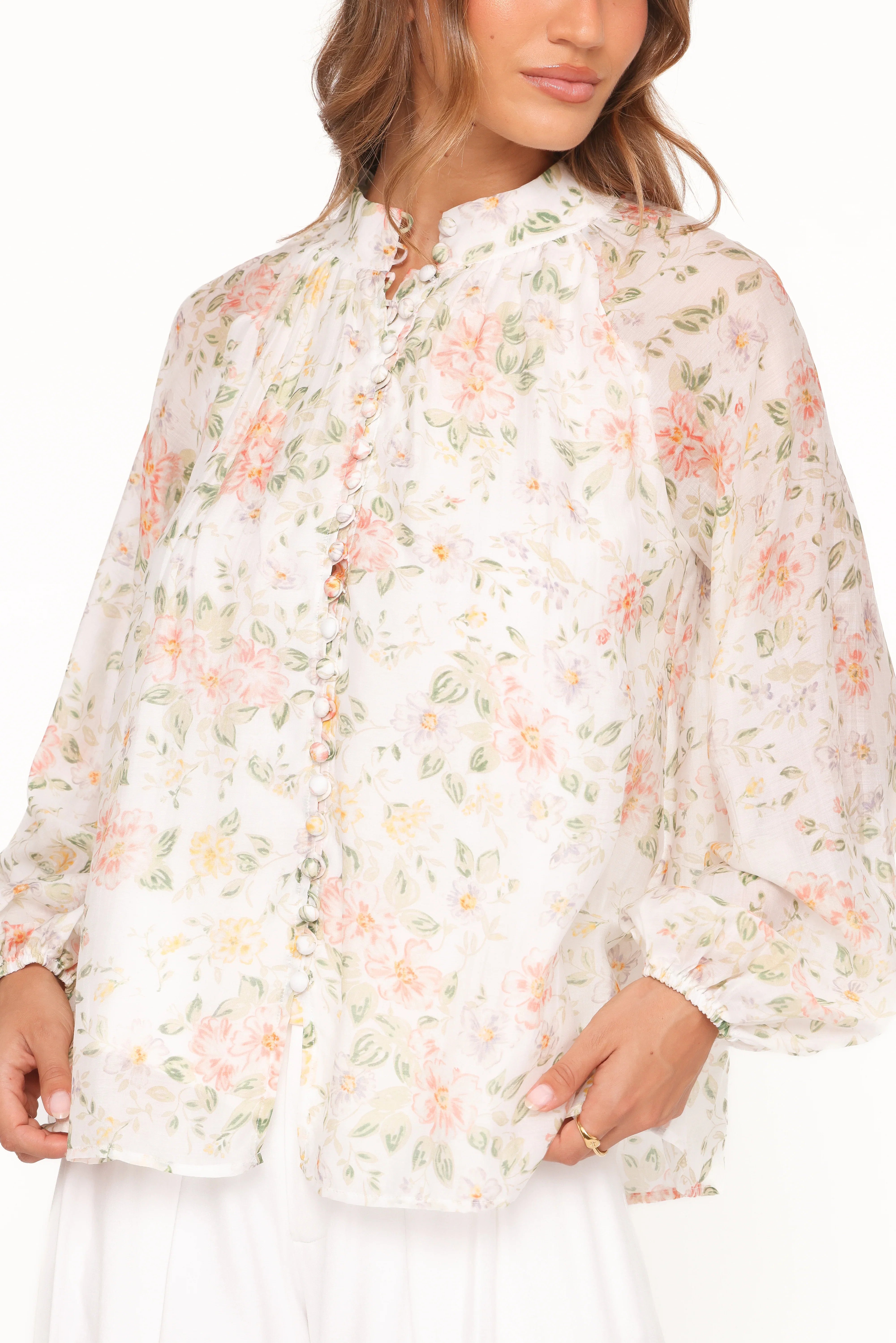 Marni Top White Multi Floral