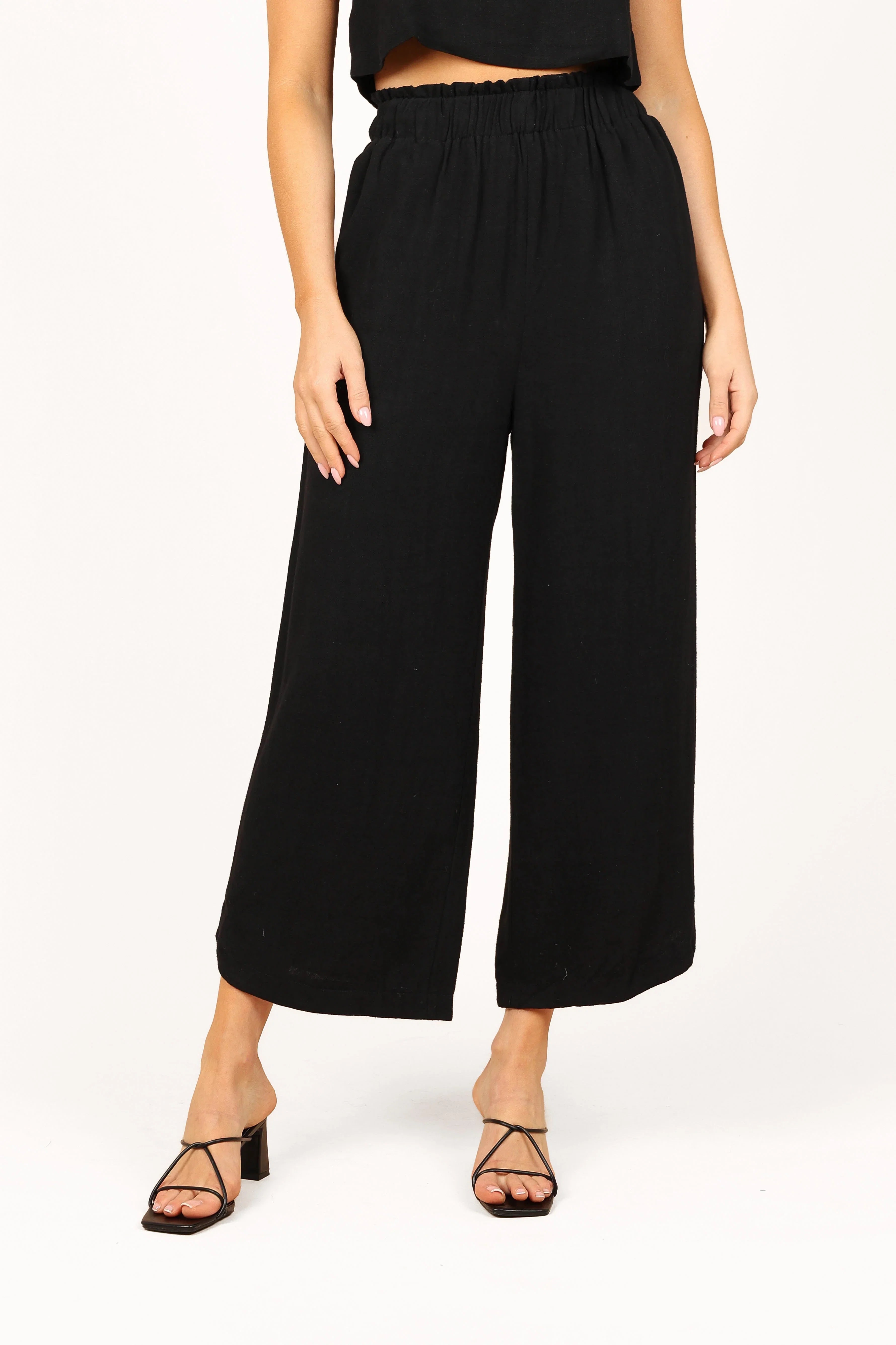 Eleanor High Waisted Pants Black