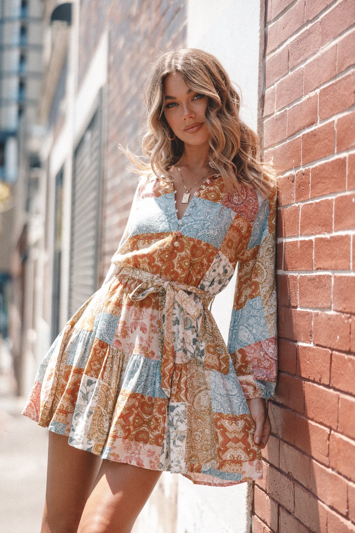Silante Long Sleeve Mini Dress Maxine