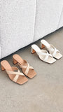 Camila Heel Ivory Linen