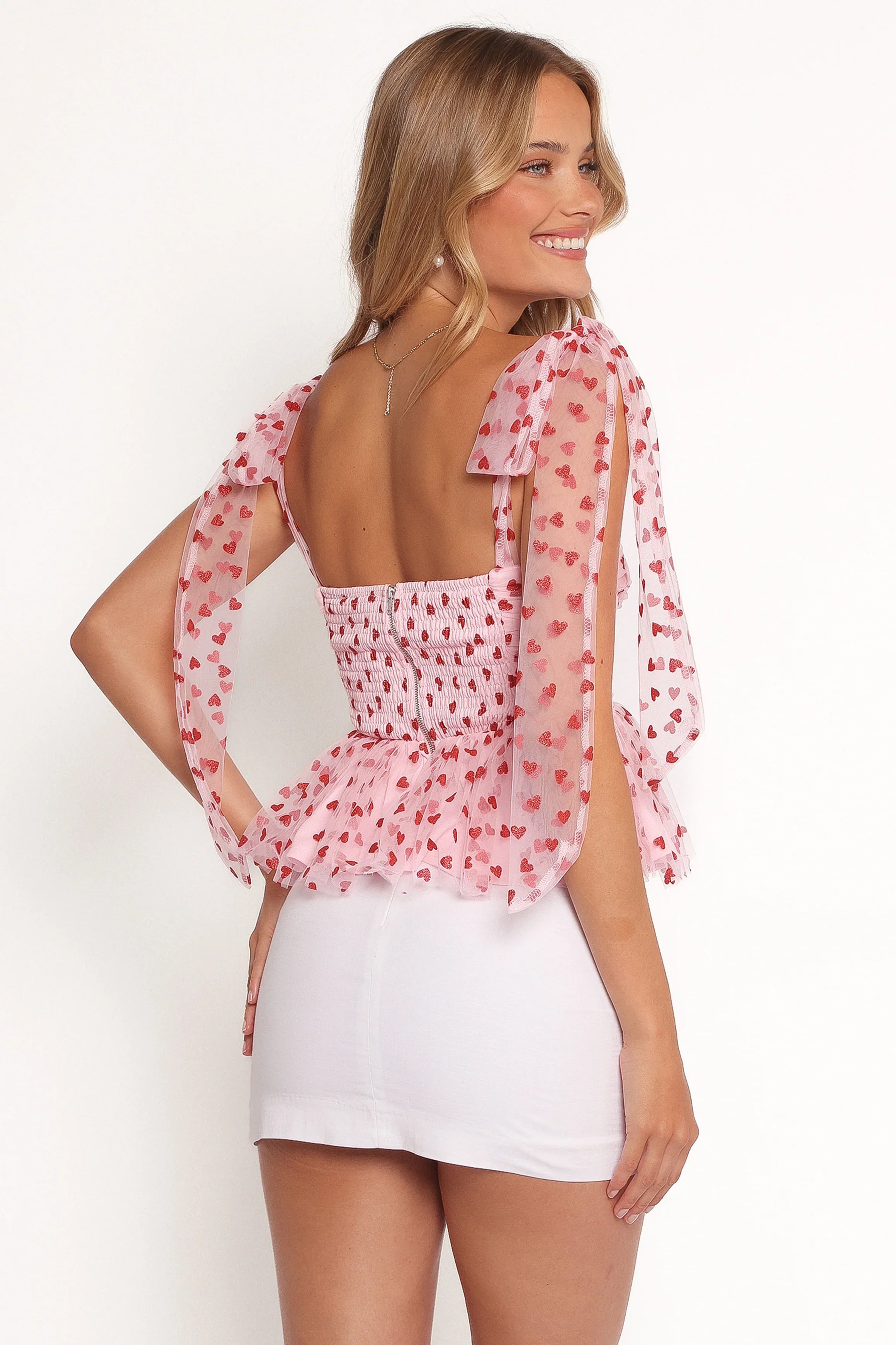 Floret Top Red Hearts