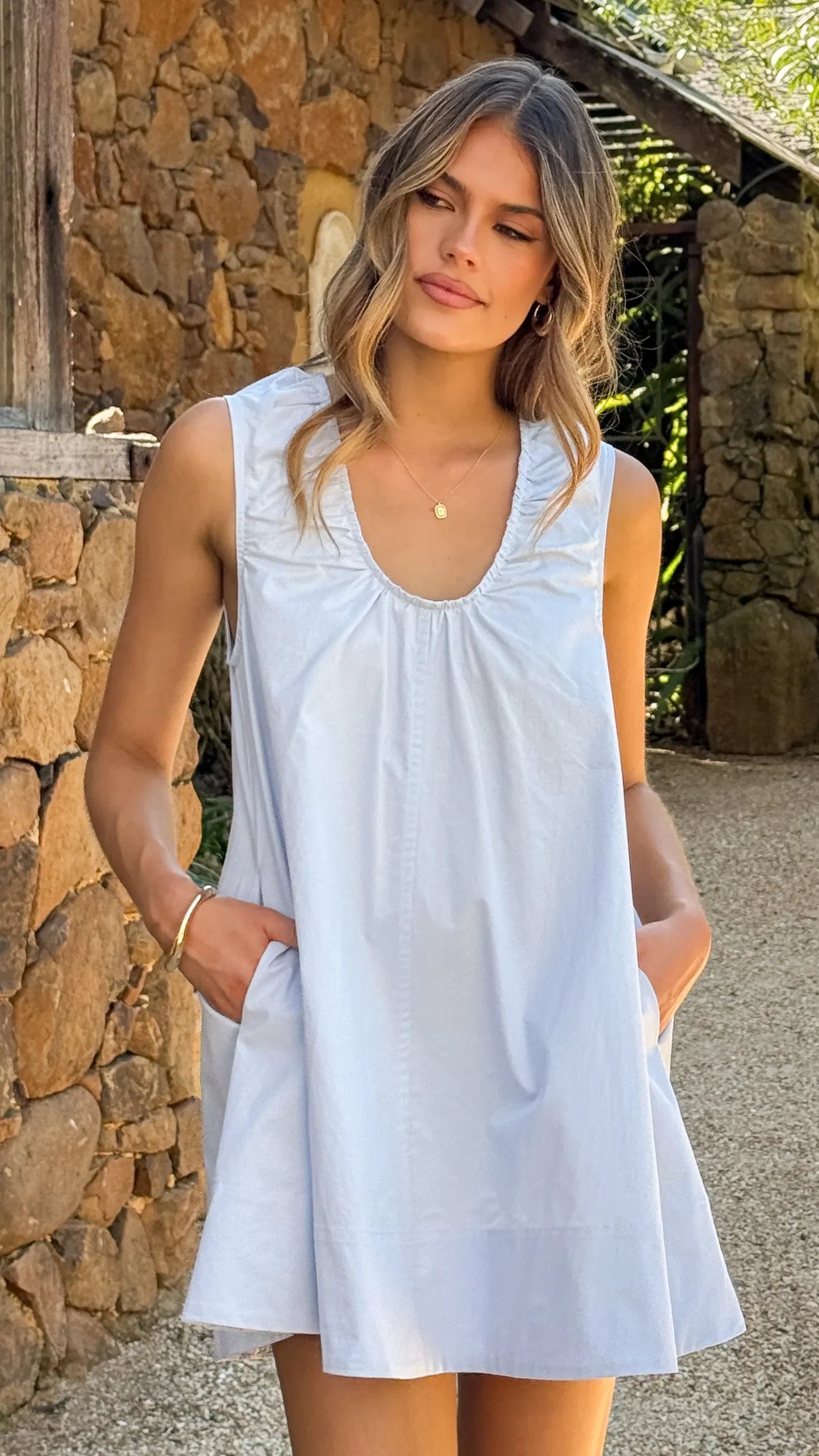 Vika Mini Dress Blue