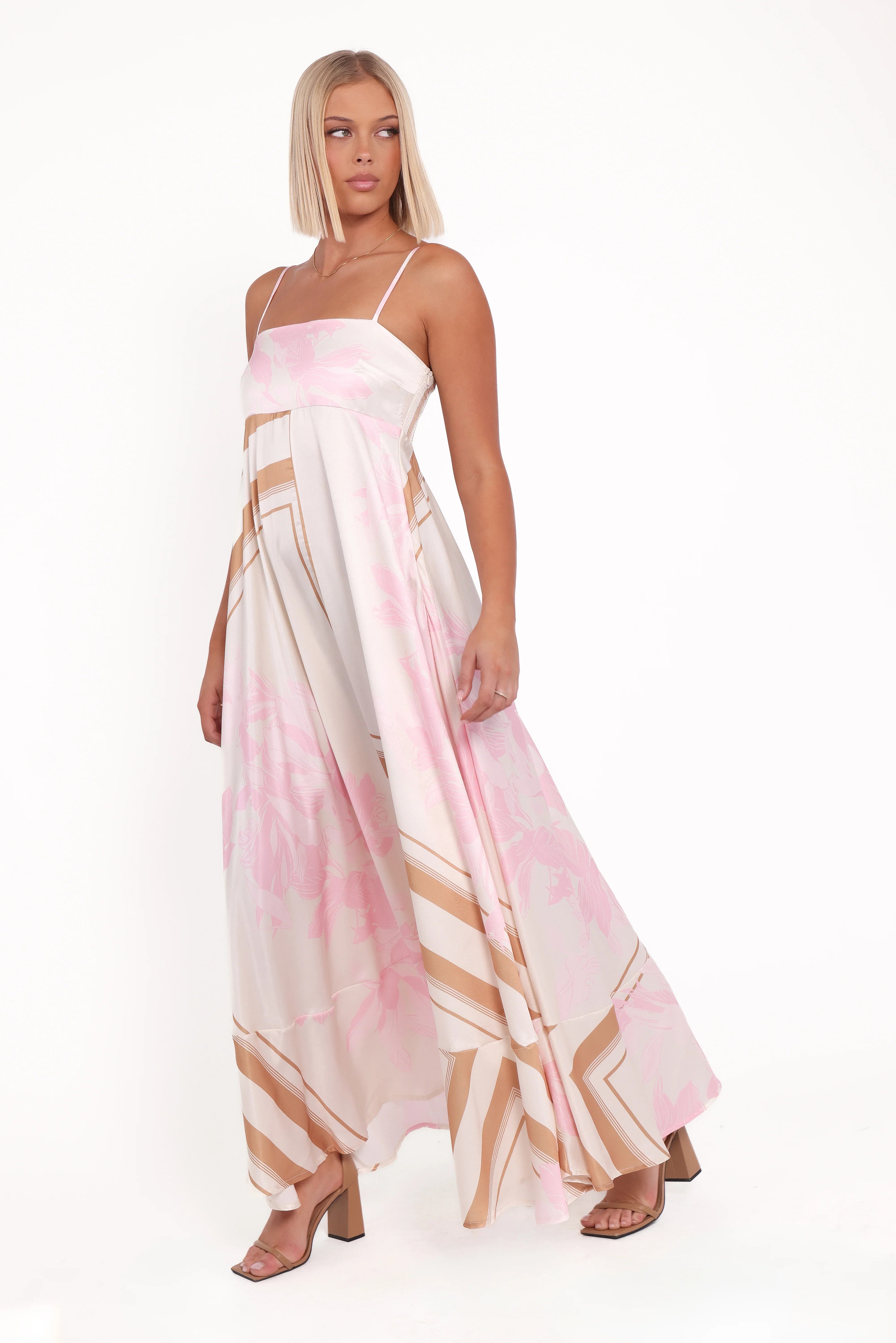 Elanor Maxi Dress Pink Print