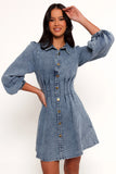 Phoenix Long Sleeve Mini Dress Denim