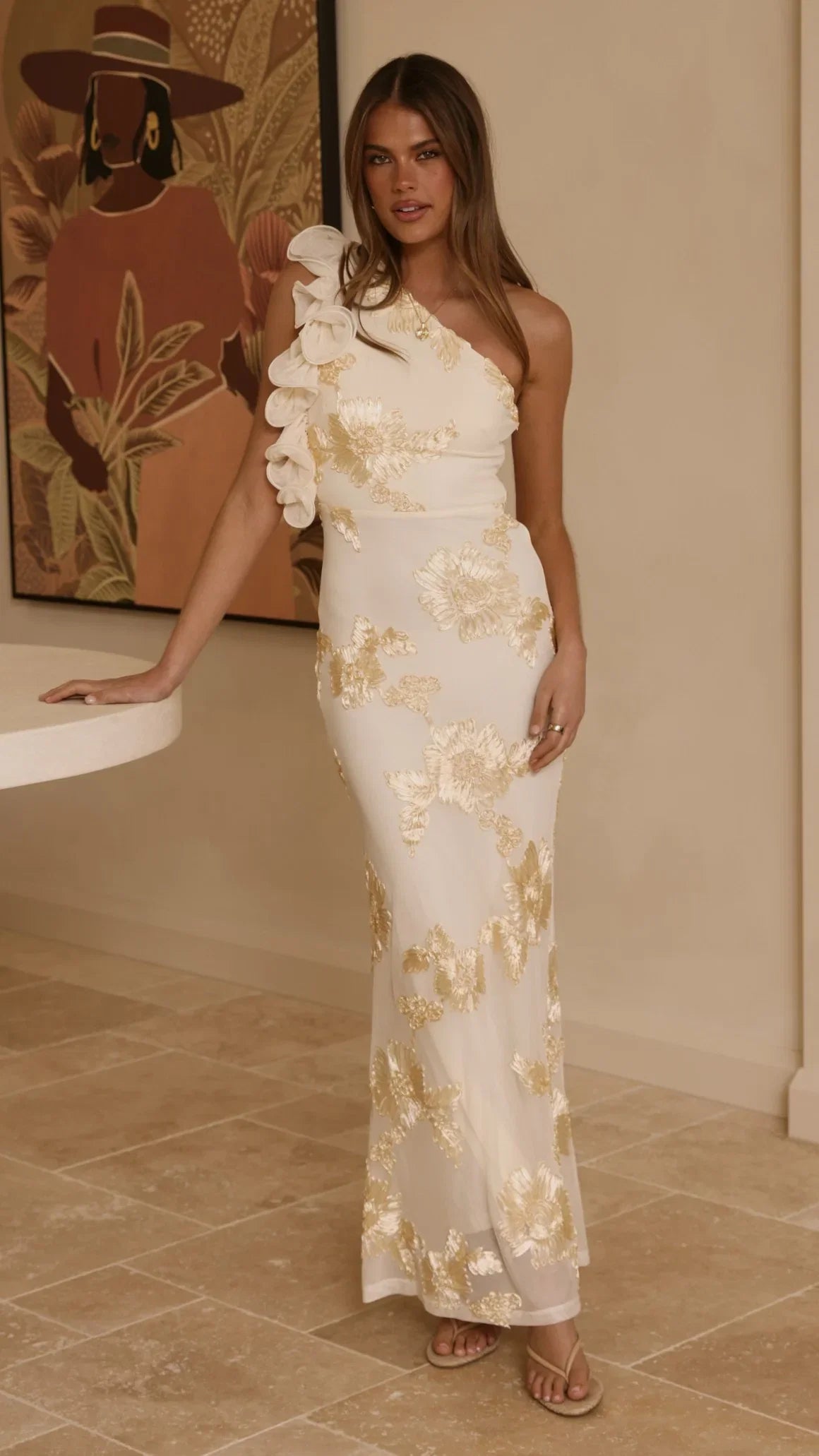 Darlee Maxi Dress Yellow Floral