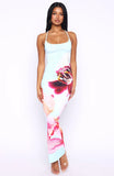 Feeling The Heat Maxi Dress Blue Daze