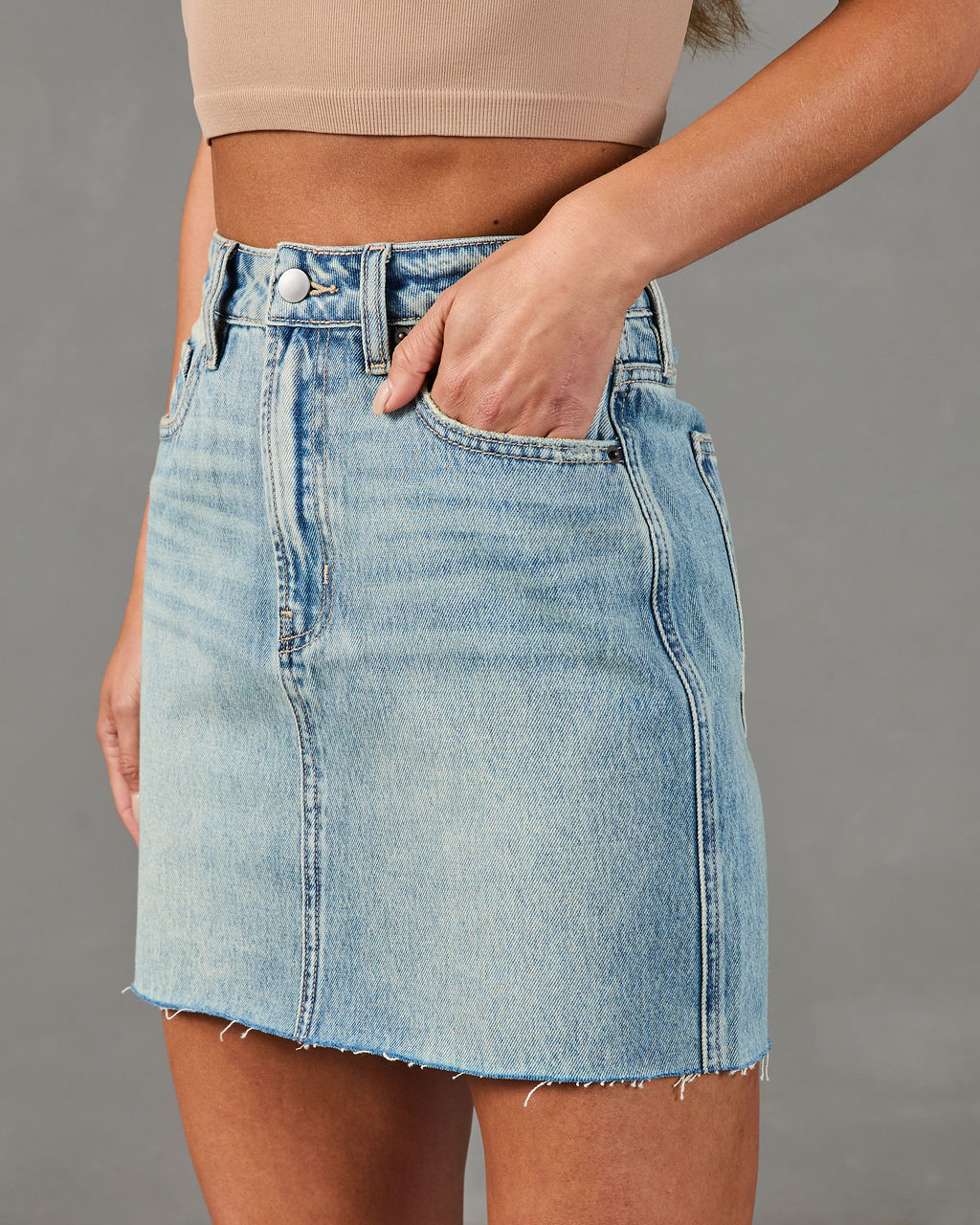 Visalia Denim Mini Skirt