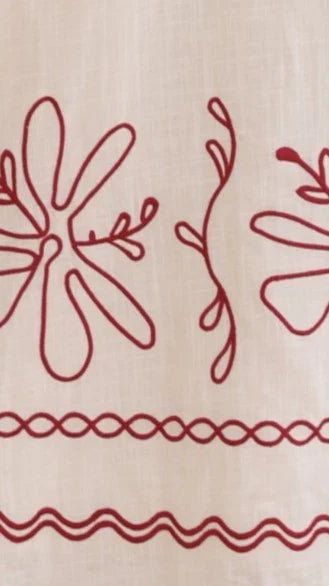 Mira Maxi Dress Cream Red