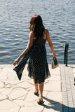 Francesca Midi Dress Black Polka Dot