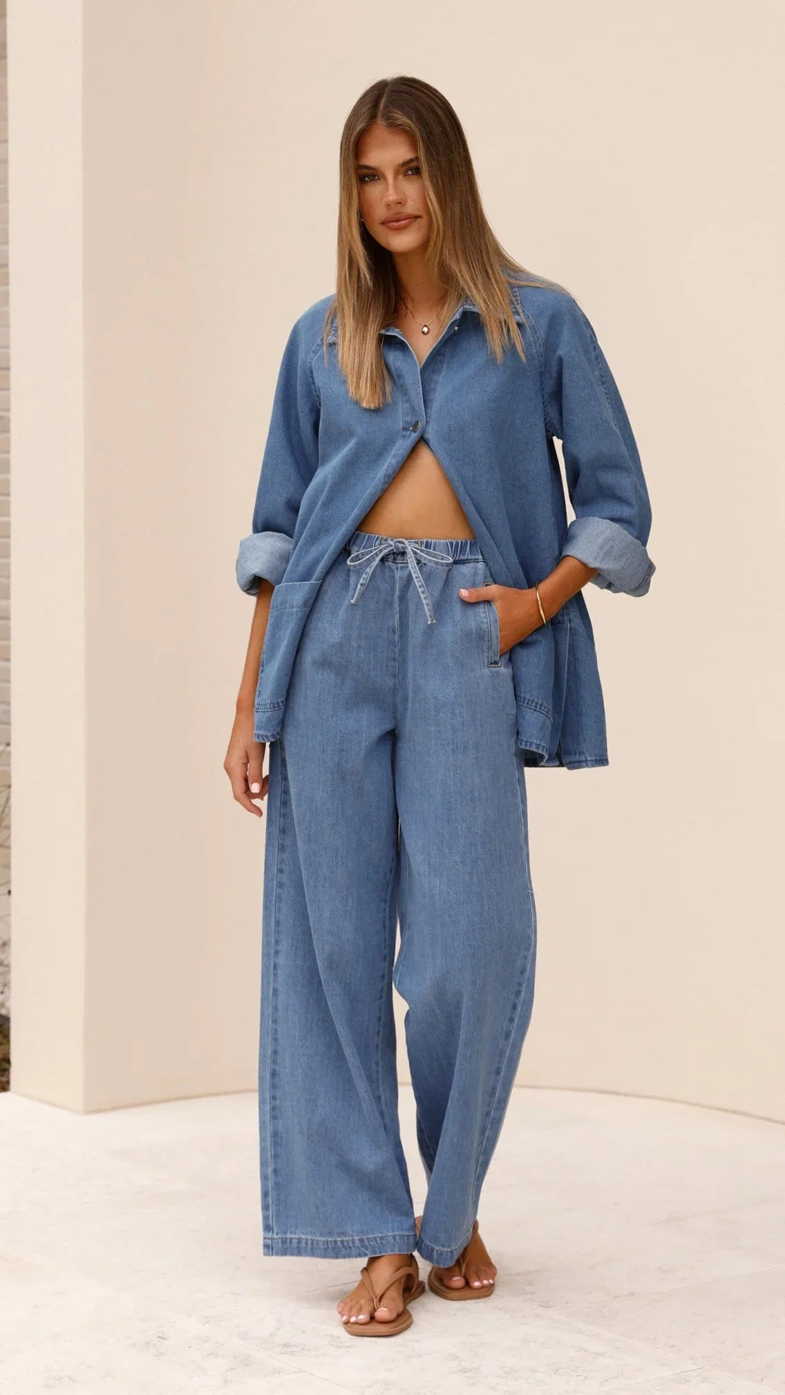 Laura Denim Jacket Mid Wash