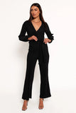 Solange Plisse Jumpsuit Black