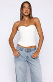 Sweet Drift Strapless Bustier Cream