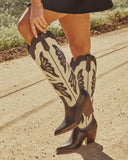 Flutter Daze Butterfly Design Western Boots
