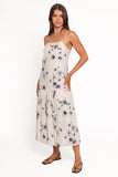 Martine Maxi Dress Black Ivory Floral