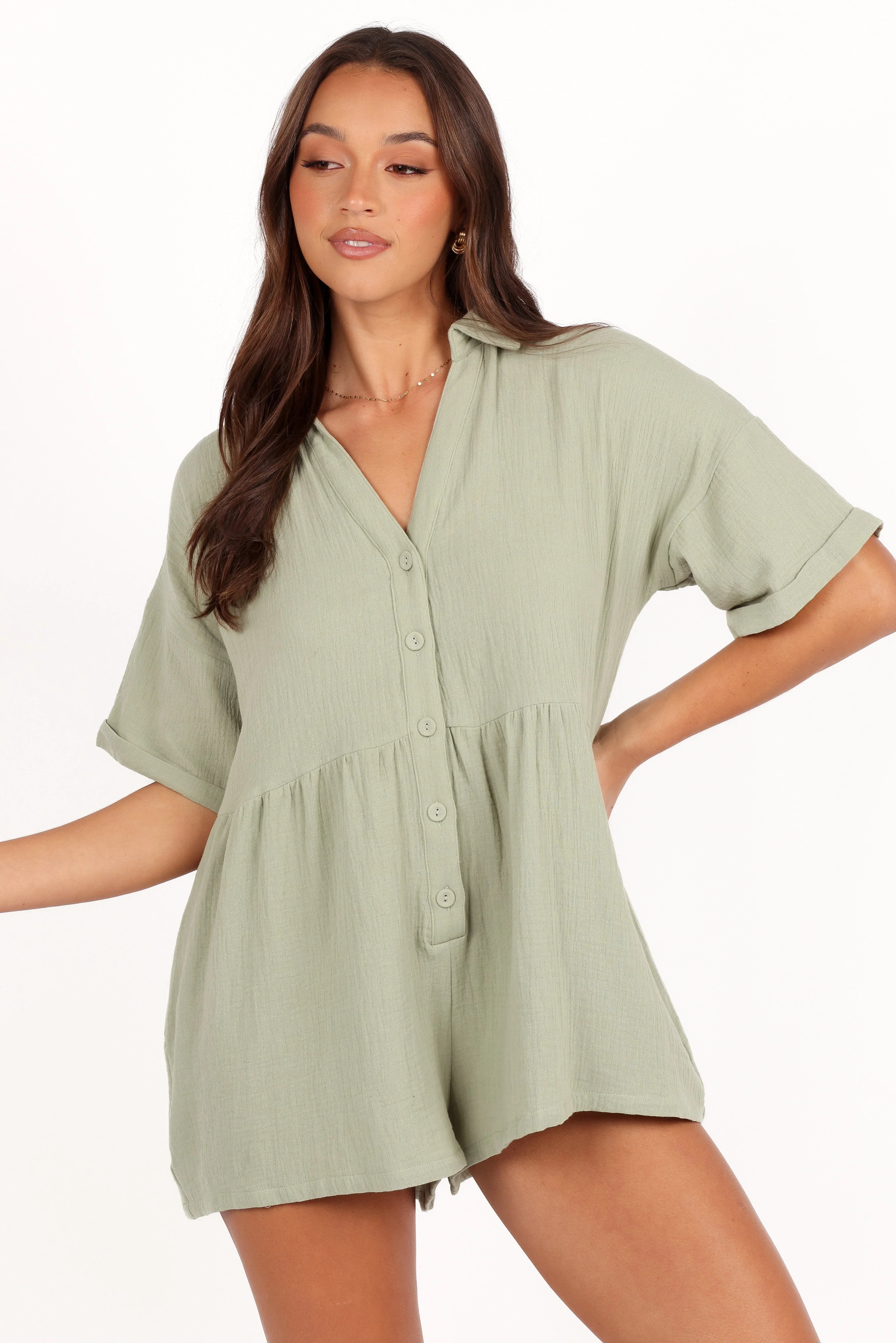 Winny Romper Sage Green