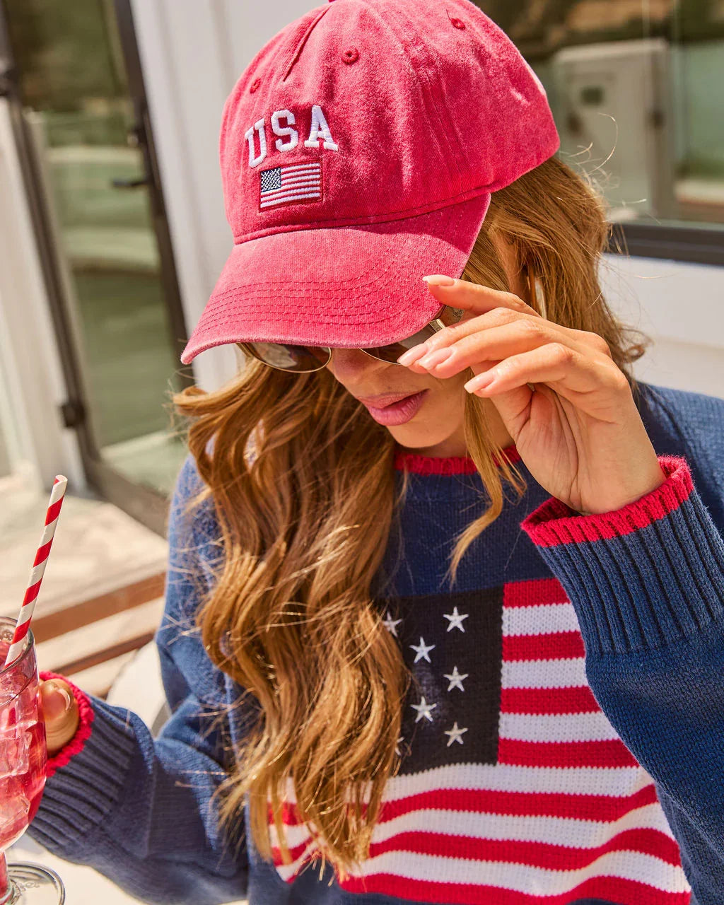 Stateside Glow USA Baseball Cap