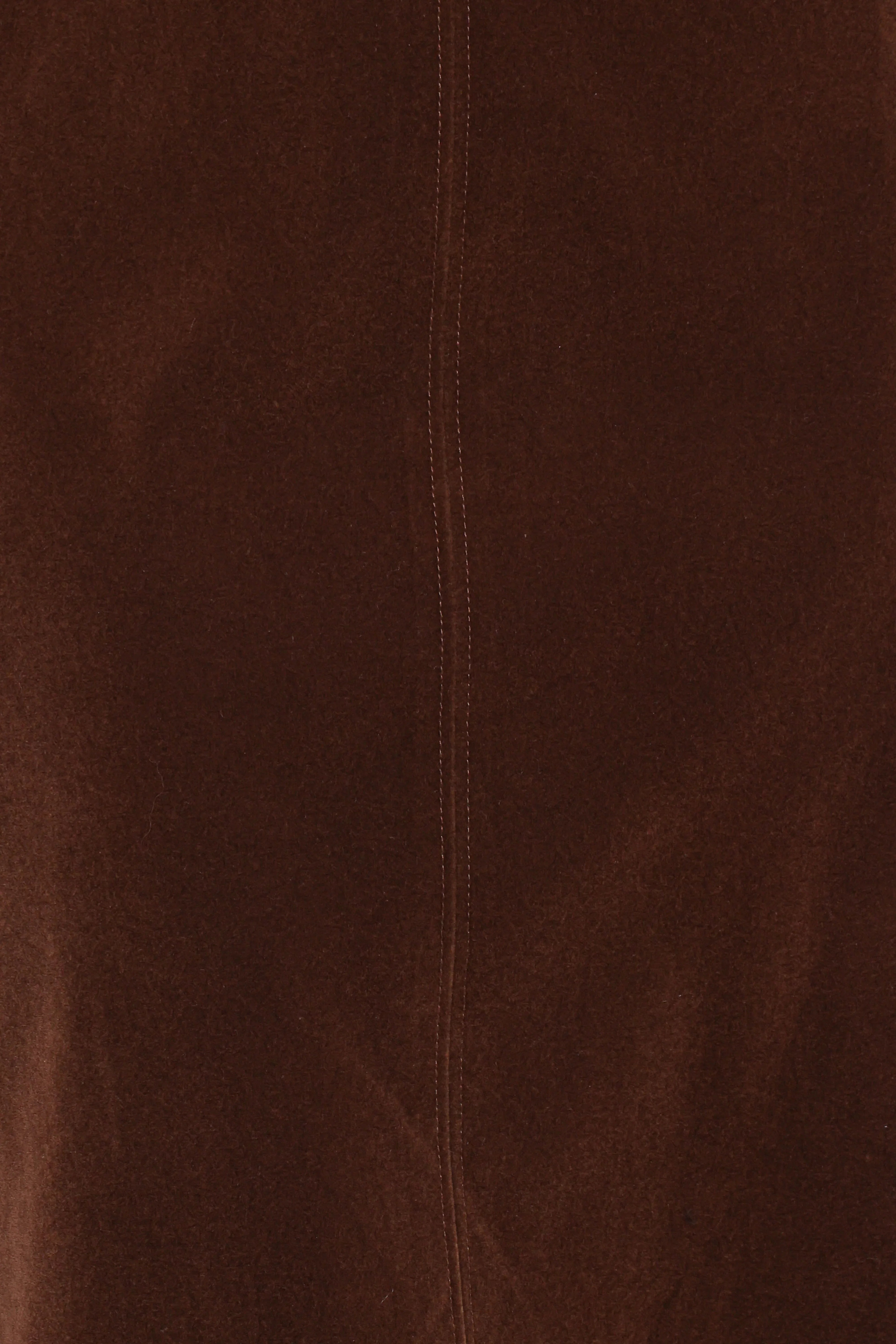 Halina Velvet Midi Skirt Chocolate