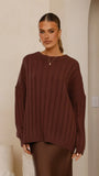 Naiva Oversized Knit Brown