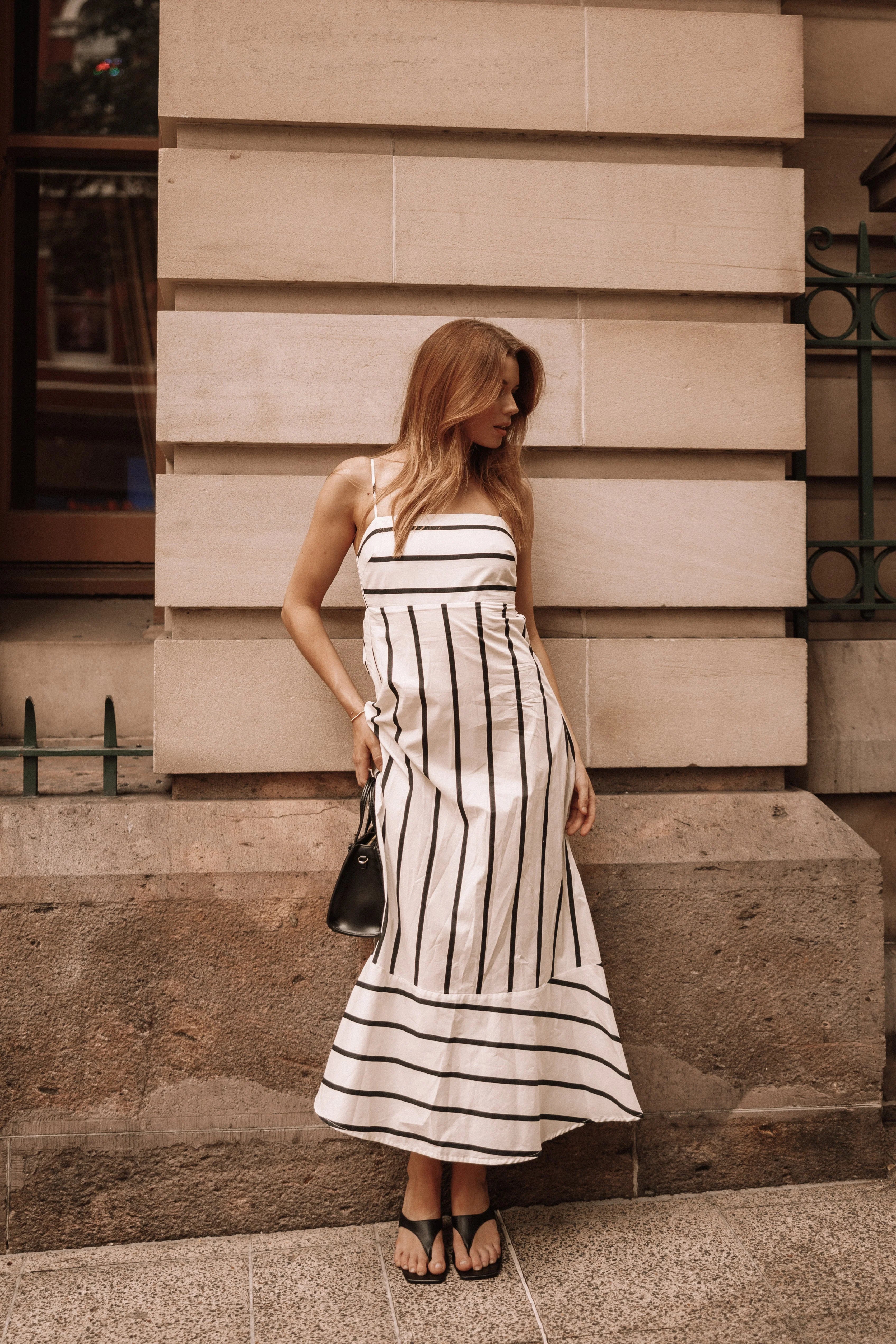 Shantelle Midi Dress Cream Stripe