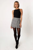 Natasha Mini Skort Black White