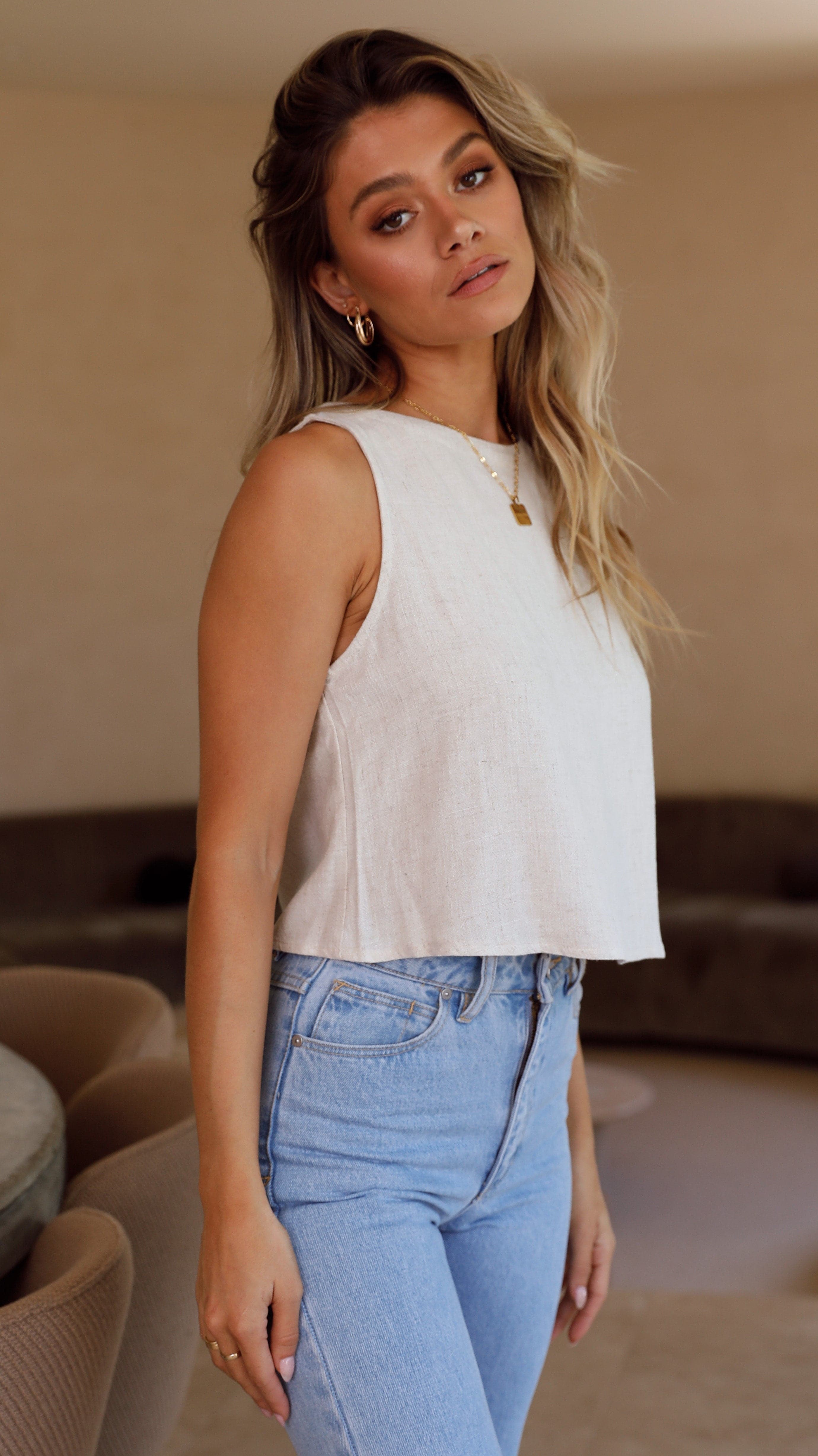 Persephone Crop Top Natural