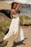 Pixie Maxi Dress Beige Tan