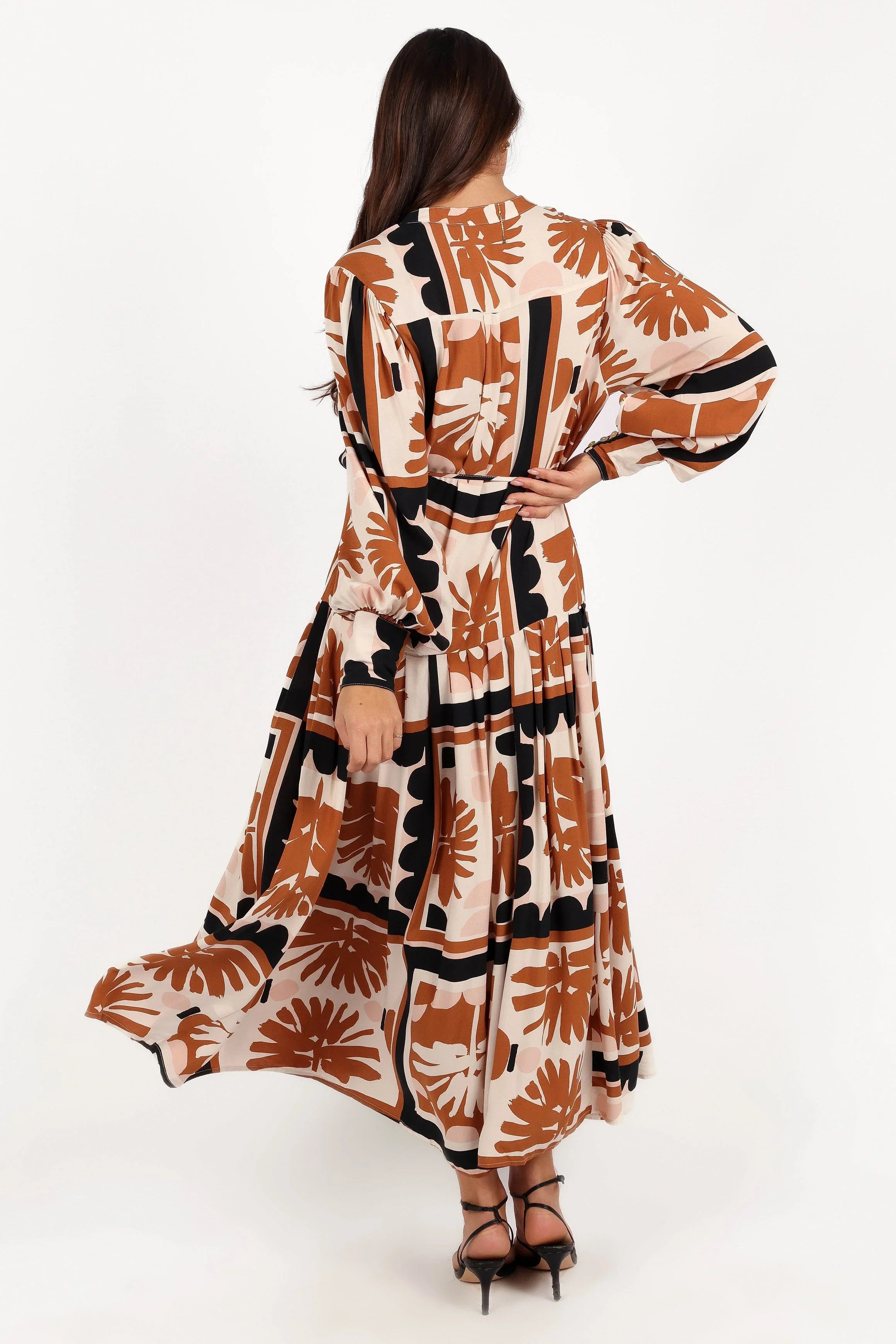 Jules Long Sleeve Dress Multi