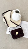 Chelsea Cross Body Bag Chocolate Suede
