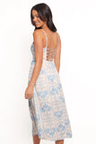 Cathy Midi Dress Blue White