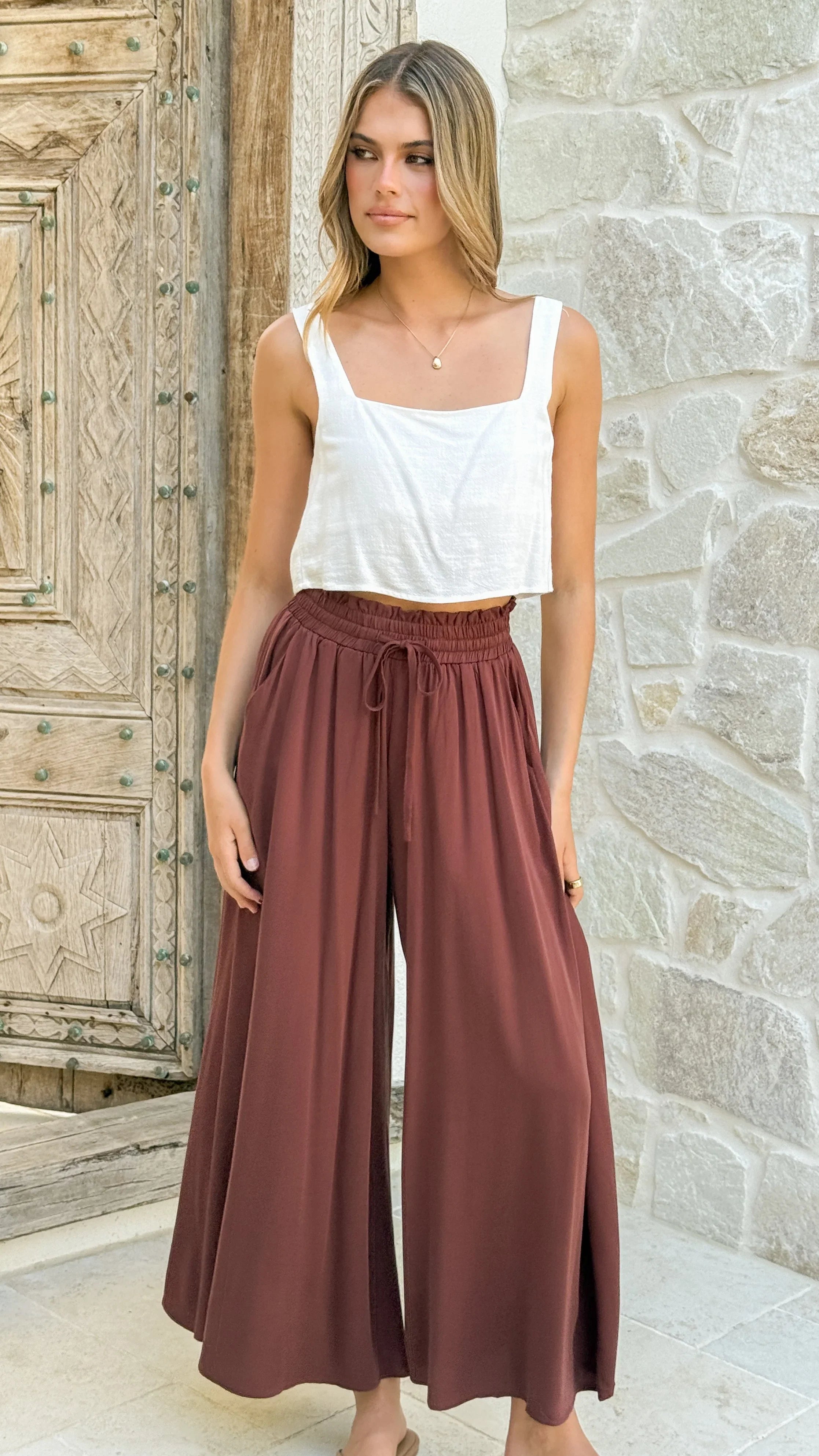 Belinda Pants Chocolate