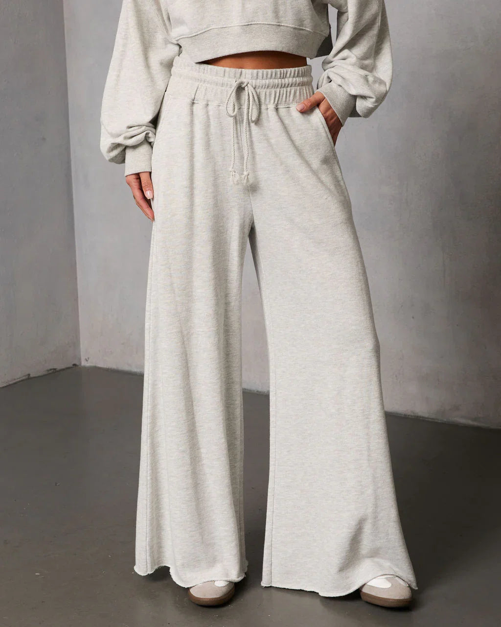 Off Hours Fleece Wide Leg Sweatpants