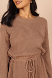 Sloane Sweater Romper Mocha