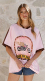 Avis Oversized Tee Ride or Die Print
