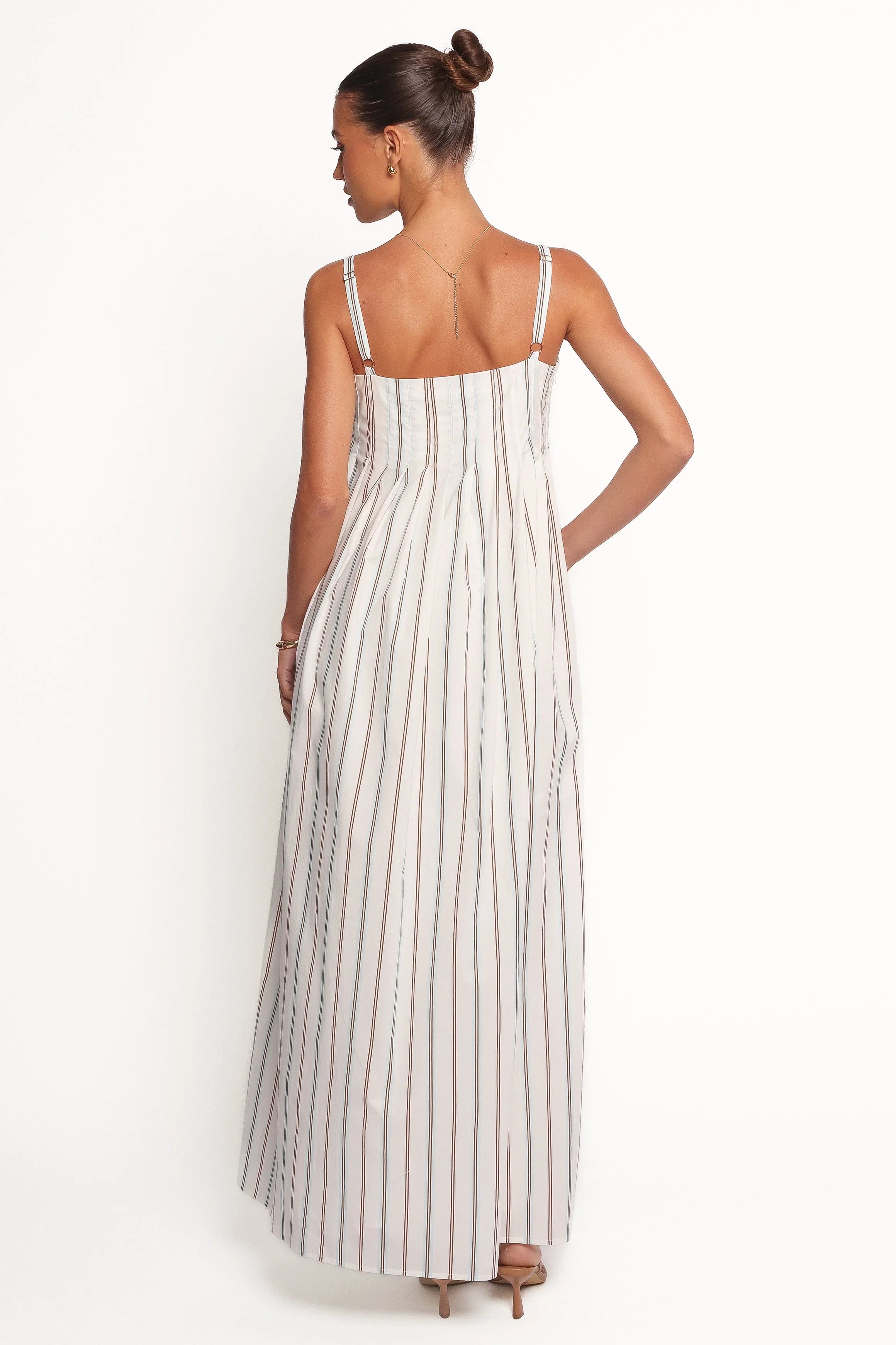 Corfu Midi Dress Blue Stripe