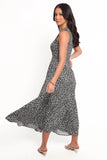 Agatha Midi Dress Black Floral