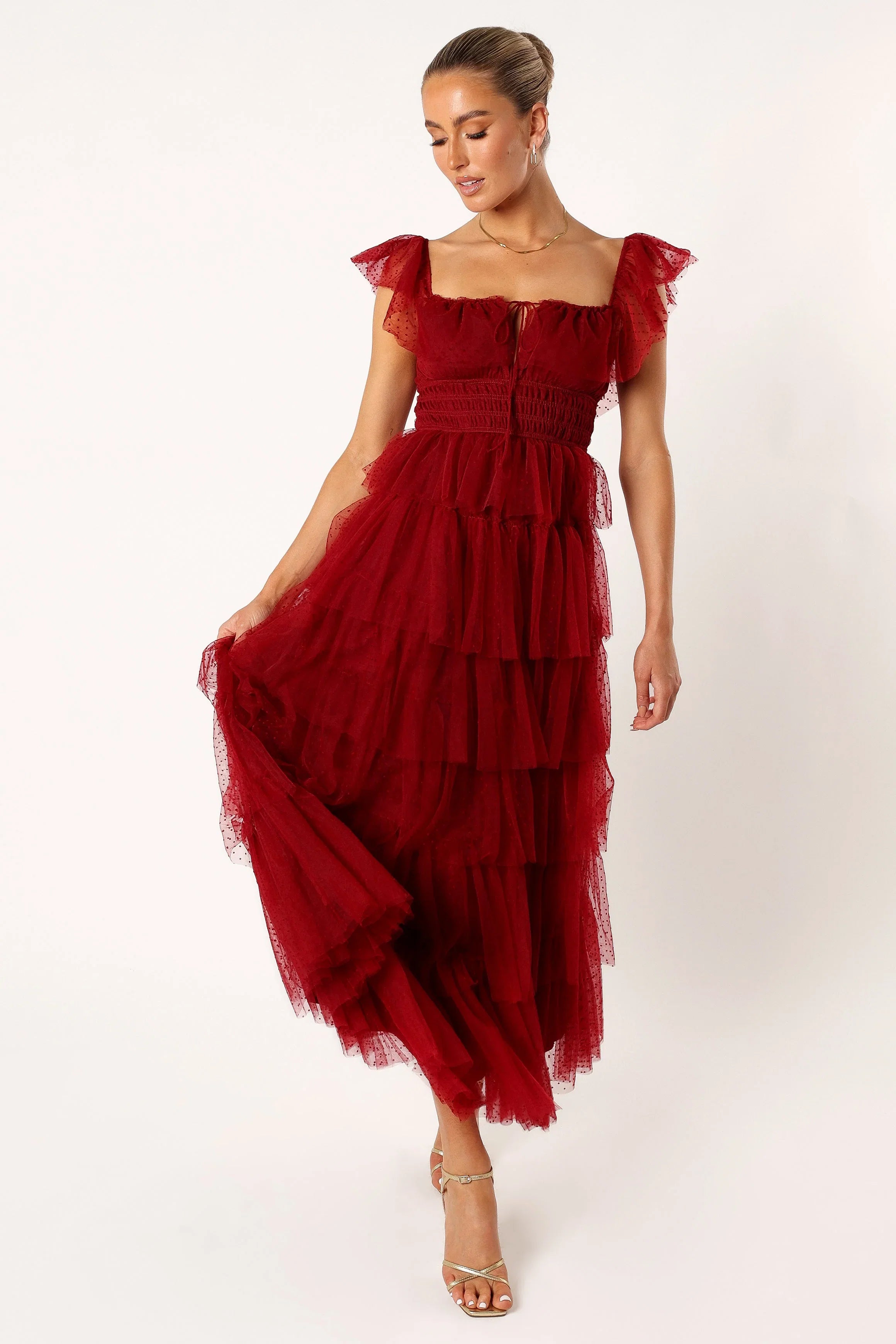 Belle Maxi Dress Burgundy