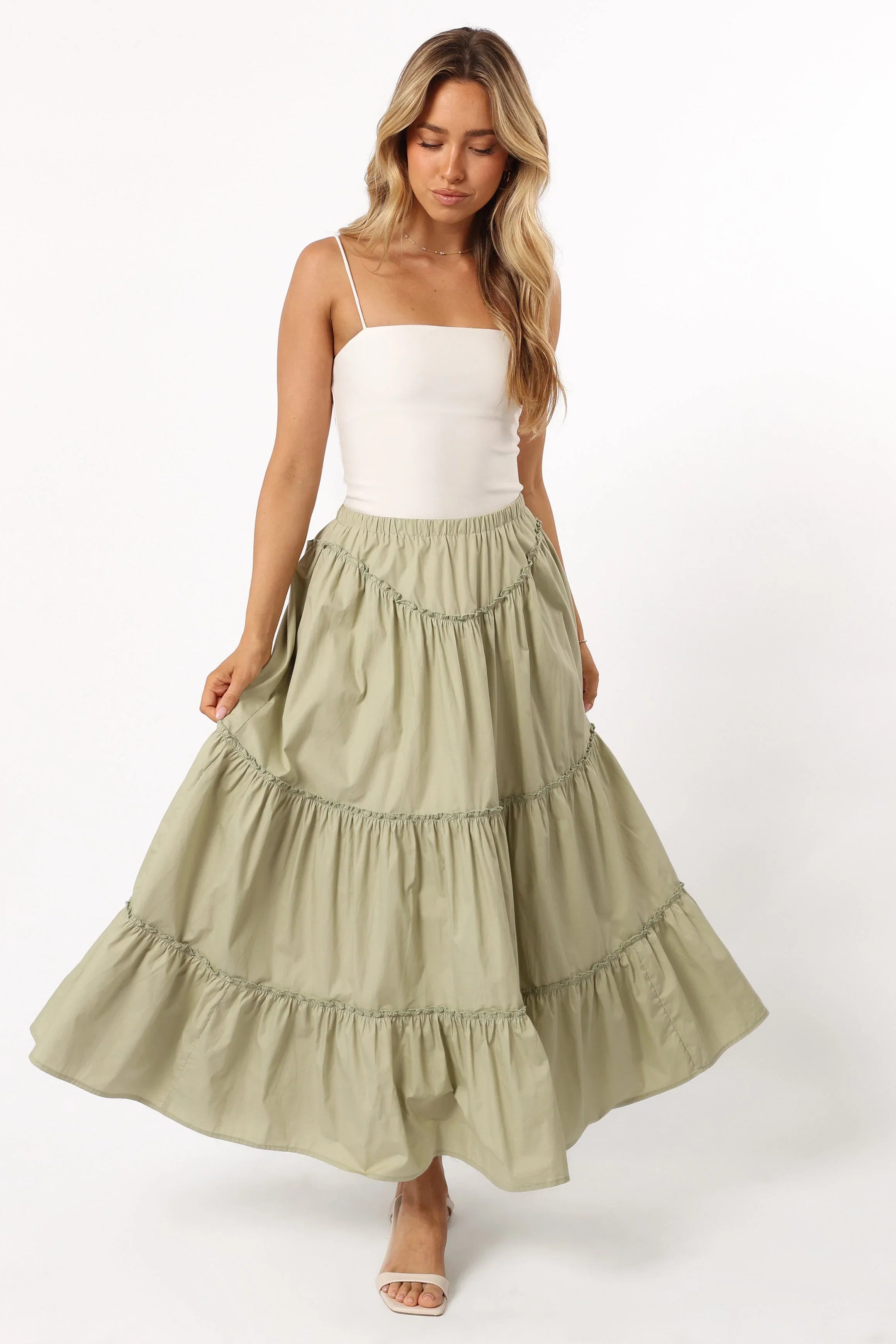 Somerset Midi Skirt Pistachio