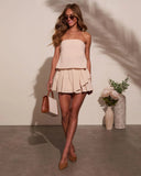 Pennie Strapless Back Tie Top