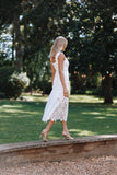 Harper Midi Lace Dress White