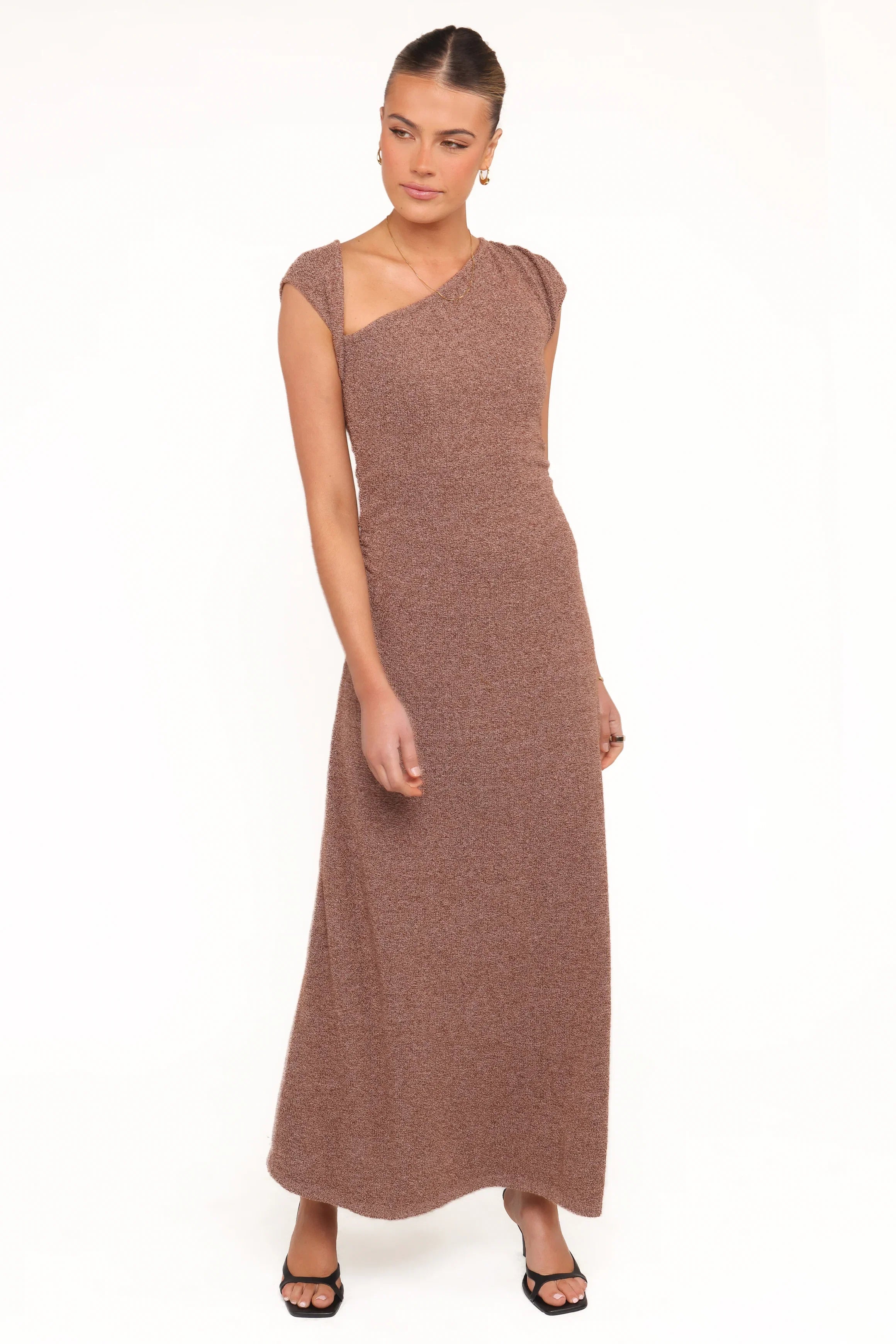 Talisa Midi Dress Brown Marle