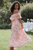 Majesty Maxi Dress Rose Pink Floral