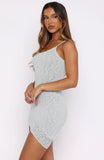 Cutie Code Knit Mini Dress Ice