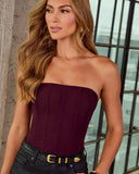 Sandler Strapless Mesh Corset Top