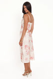 Sandrine Midi Dress Pink Floral