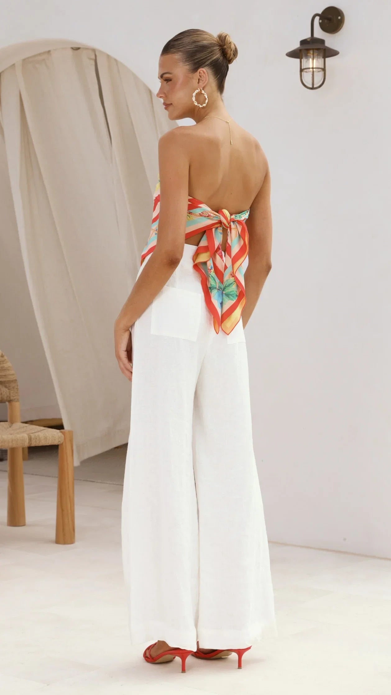 Imogen Scarf Positano Red