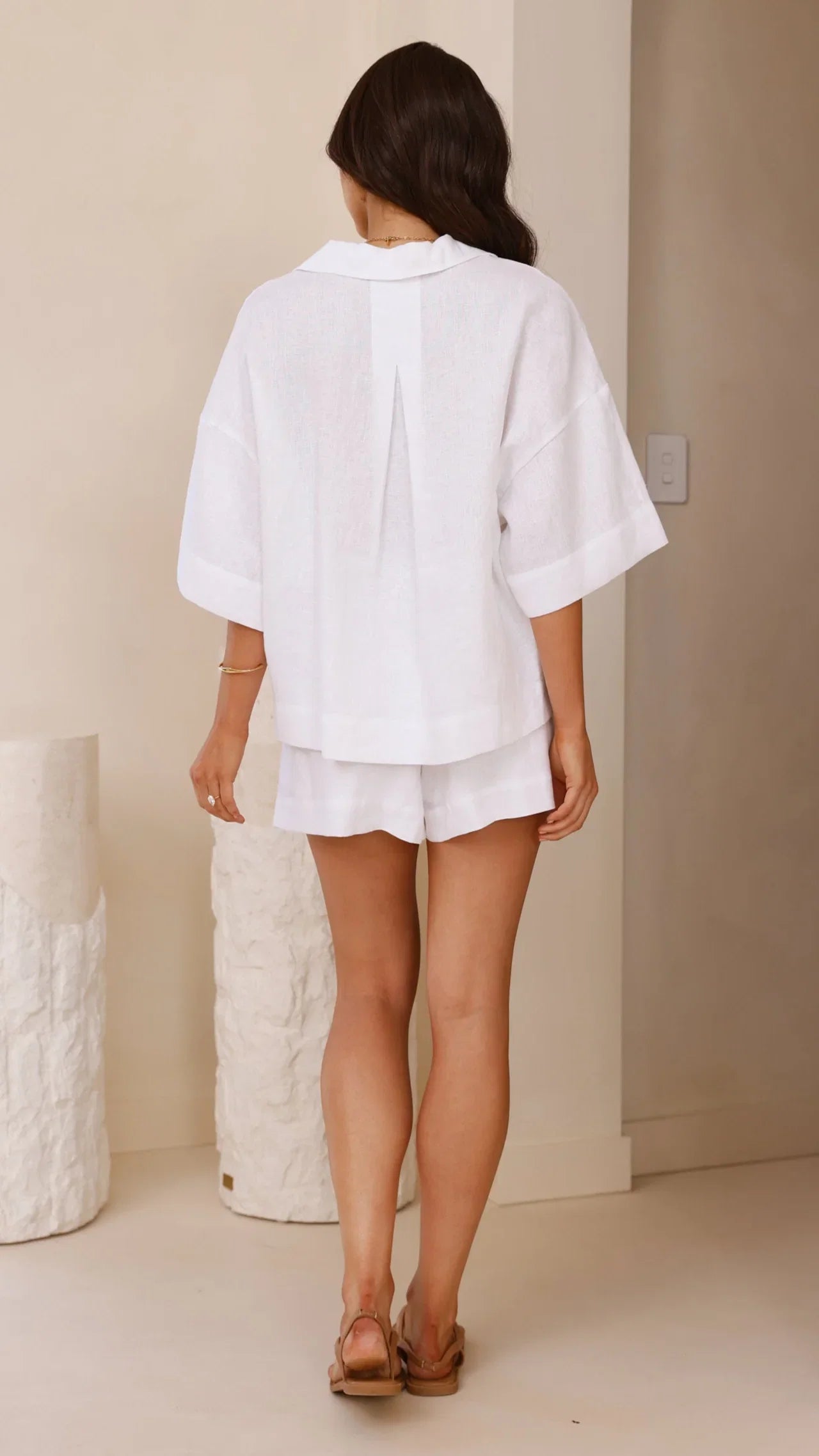 Luna Shorts White